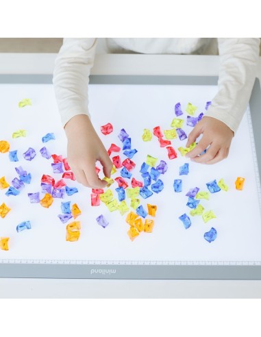 Piedras translúcidas para contar