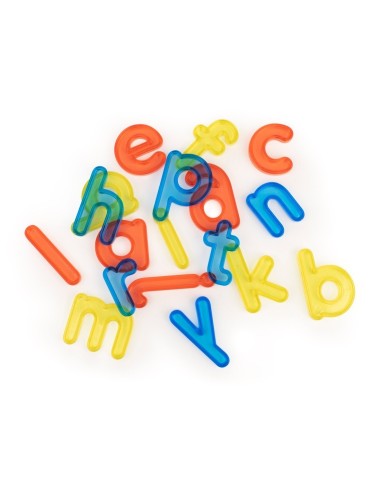 Letras minúsculas translúcidas