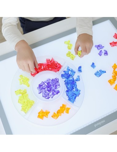 Piedras translúcidas para contar