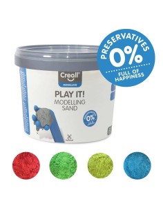 Arena mágica para modelar CREALL 750g COLORES
