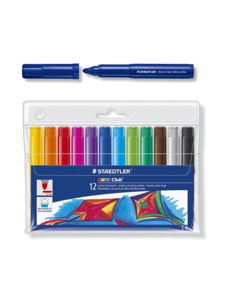 Rotulador STAEDTLER 340 12 Colores