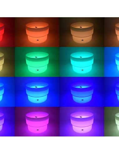 Mesa de luz sensorial de arena y agua