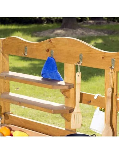 Cocina de madera de exterior