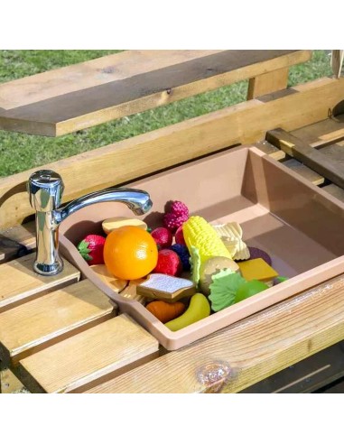 Cocina de madera de exterior