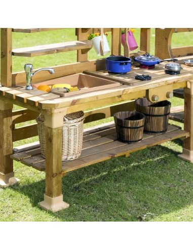 Cocina de madera de exterior