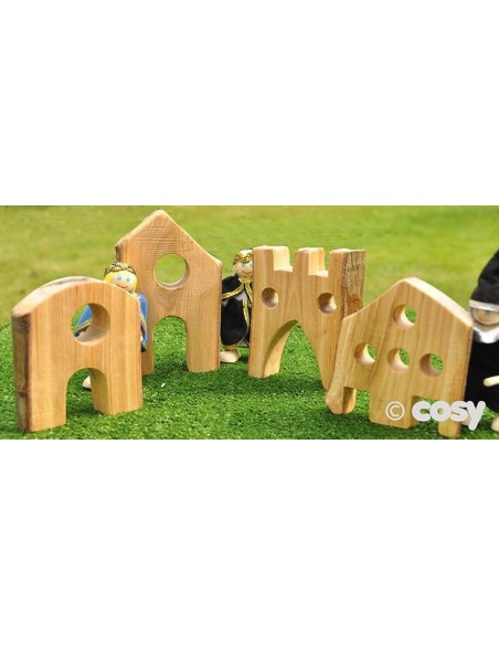 Casas gruesas madera natural