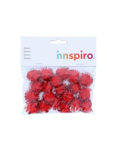 Pompones metal unicolor 20u 2