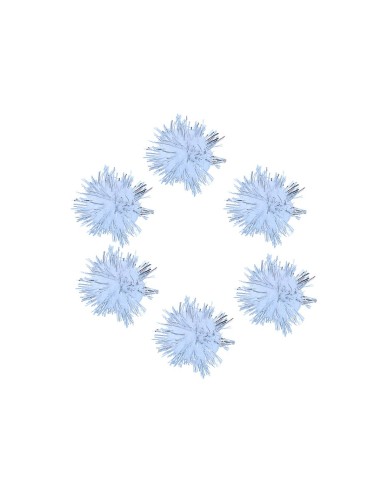 Pompones brillantes 25mm 20u
