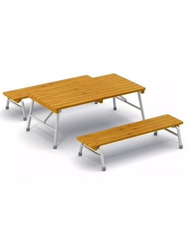 Banco de exterior apilable