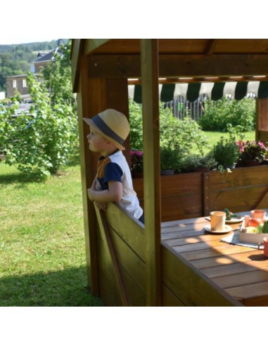 Casa de juegos aire libre madera