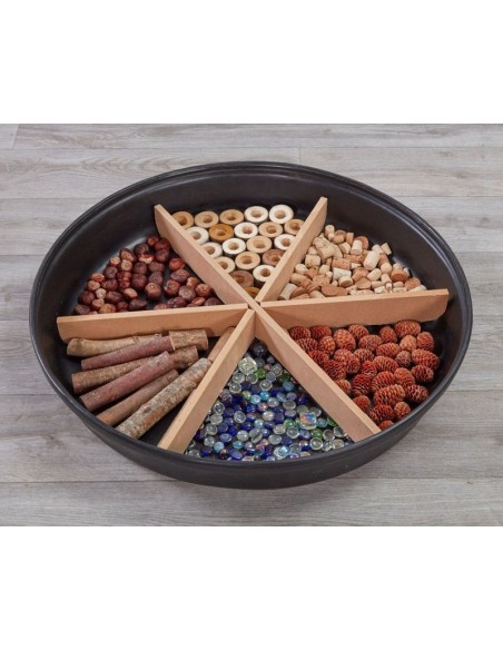 Divisor para bandeja redonda de experimentación