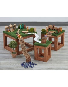 Plataformas con césped