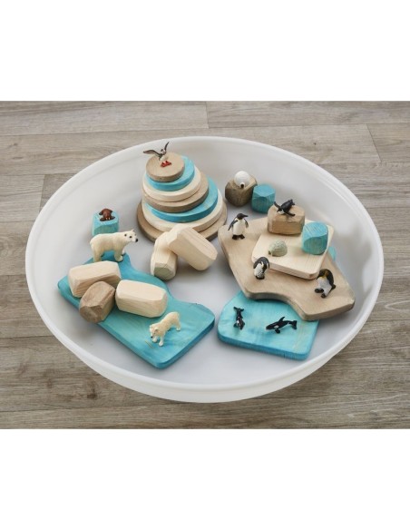 Conjunto escena de hielo