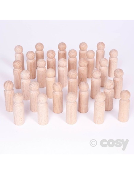 Figuras de madera Familia
