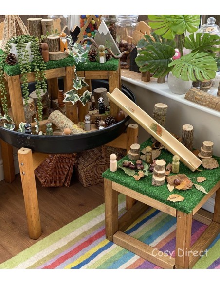 Plataformas con césped