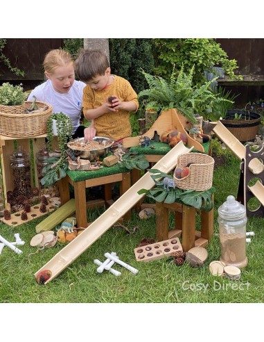 Plataformas con césped