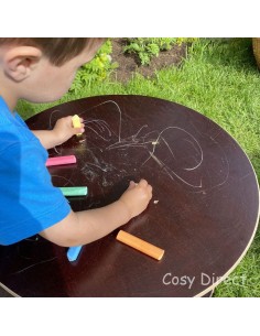 Pizarra para bandeja redonda de experimentación sensorial