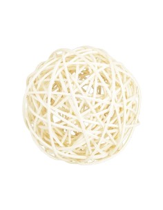 Bolas rattán blanco 12u