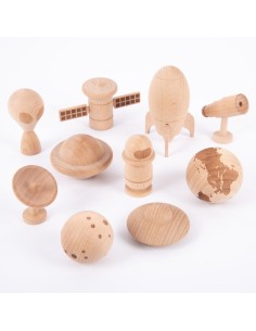 Aventura espacial madera natural