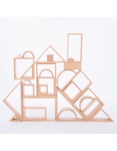Set de arquitectura madera natural