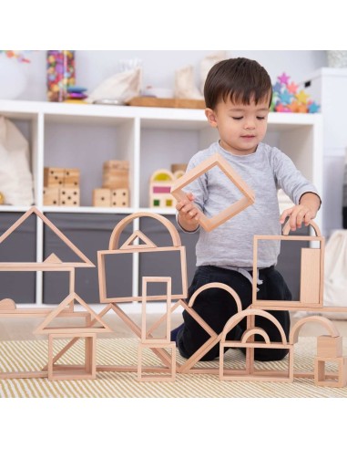 Set de arquitectura madera natural