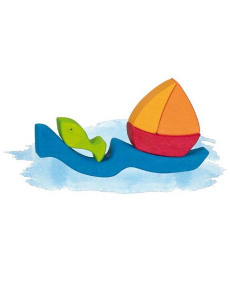 Juego de construcción madera Océano