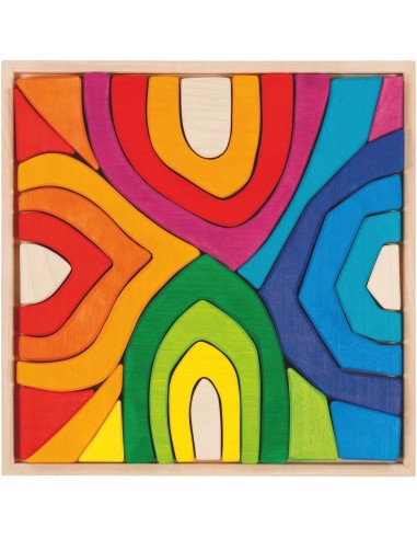 Juego de construcción madera 4 estaciones