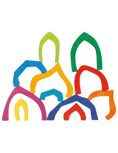 Juego de construcción madera 4 estaciones