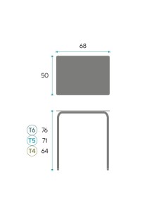 Pupitre escolar Cubic 2