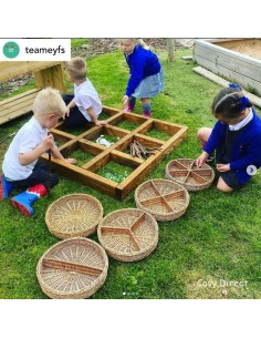 Cestas fracción de mimbre 5u 2