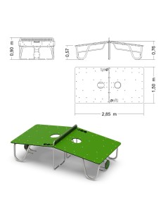 Mesa multi-juego Basket/Fútbol 2