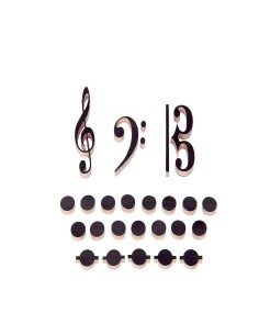 Claves y notas imantadas 2