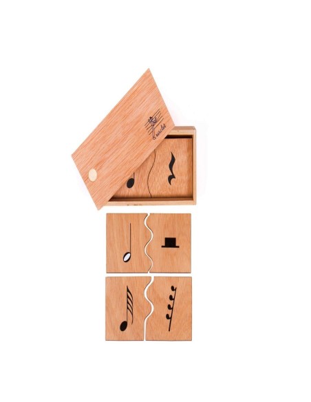 Encajable de figuras rítmicas de nota y silencio