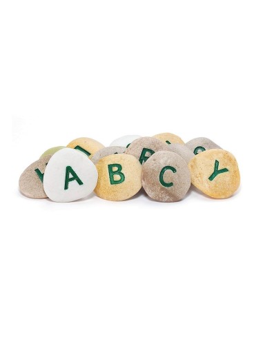 Set piedras con letras mayúsculas