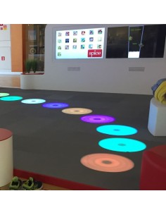 Baldosa circular interactiva de 50cm