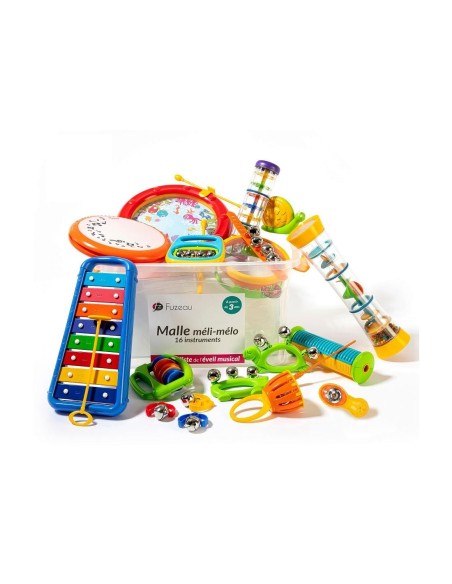 Cofre mini-melómano con 16 instrumentos