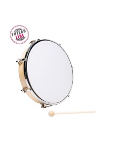 Pandero de piel sintética de 25 cm