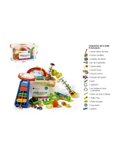Cofre mini-melómano con 16 instrumentos 2