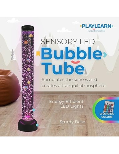 Tubo de burbujas con peces 105 cm