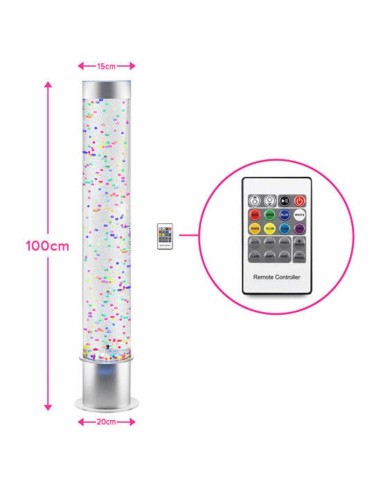 Tubo de burbujas con bolas 100 cm