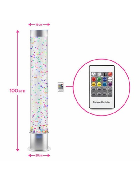 Tubo de burbujas con bolas 100 cm