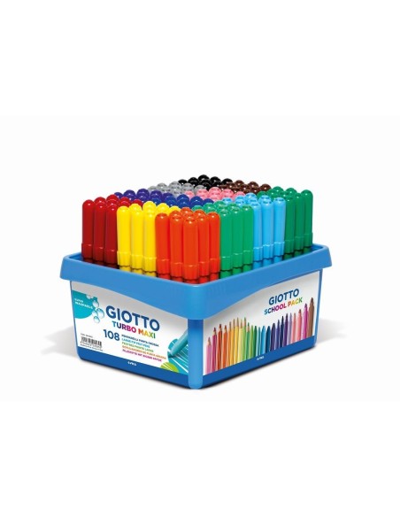 Rotuladores Giotto Turbo MAXI School Pack