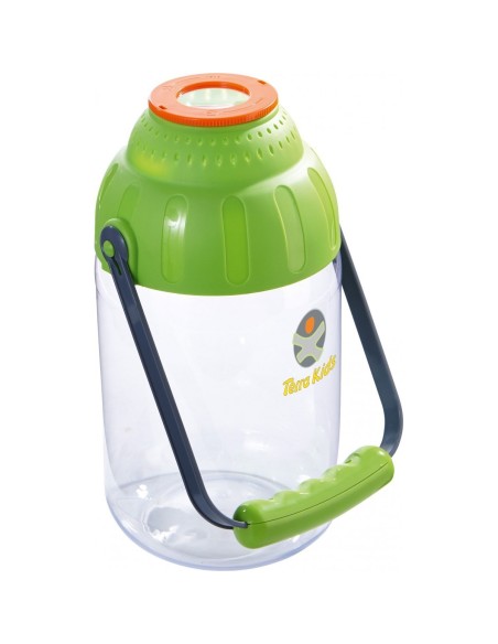 Recipiente con lupa para insectos