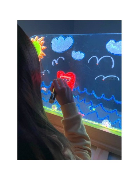 Pizarra LED Transparente