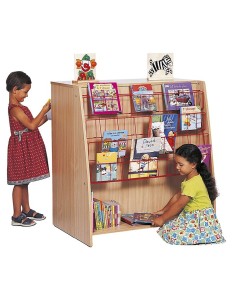 Mueble Librería doble cara con estantes 2