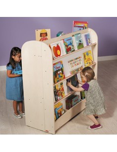 Librería doble cara con plano inclinado maxi