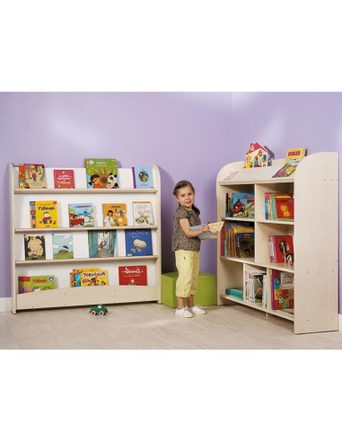 Librería doble cara con plano inclinado maxi