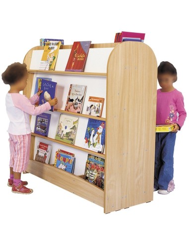 Librería doble cara con plano inclinado maxi