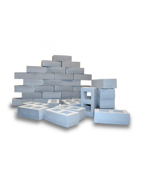 Bloques de construcción Foam Gris 40 pcs