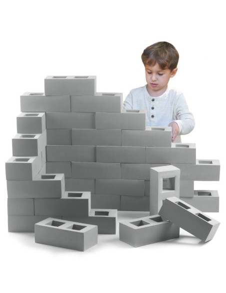 Bloques de construcción Foam Gris 40 pcs